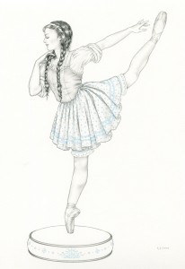 Peasant Ballerina Figurine