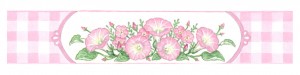 Pink Floral Border Detail 1A